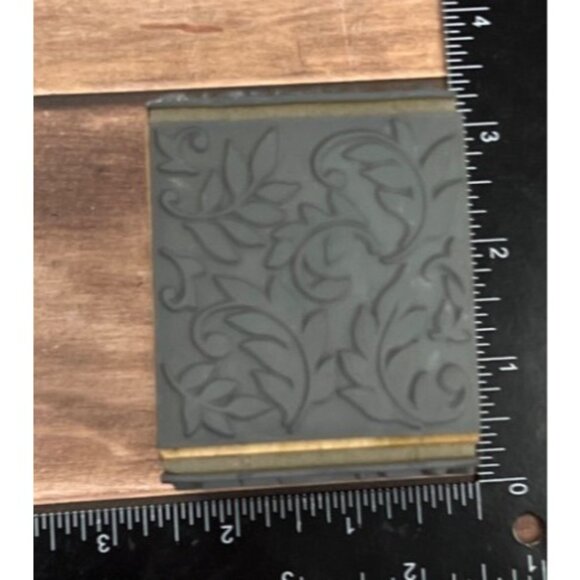 2002 STAMPENDOUS TC51 FOLIATE QUAD CUBE WOOD MOUNTED RUBBER STAMP LEAF PLANT - Picture 3 of 6